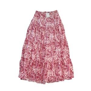 NWT Sugarlips Paisley Floral Maxi Skirt Womens Medium Boho Chic Fairy Festival